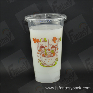 PP Blister Cup Transparent Milk Tea Beverage Cup